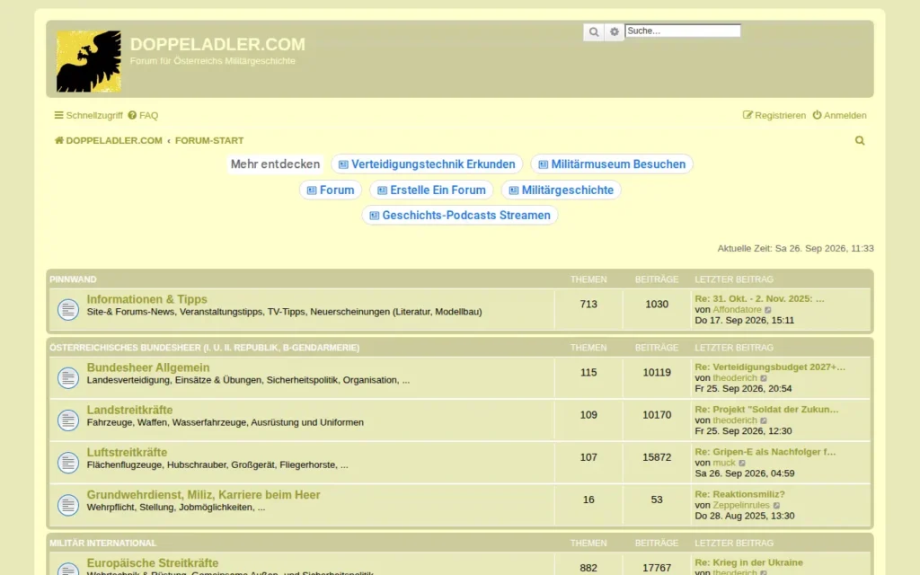 Startseite von DOPPELADLER.COM Forum