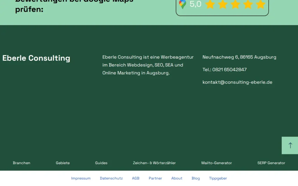 Startseite von Eberle Consulting