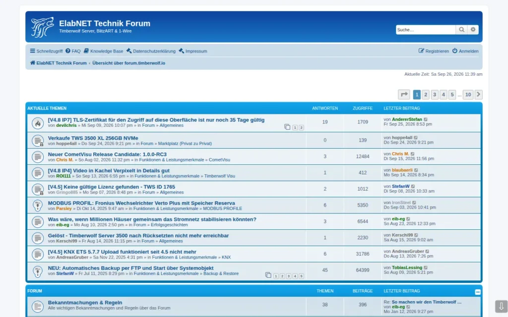 Startseite von ElabNET Technik Forum
