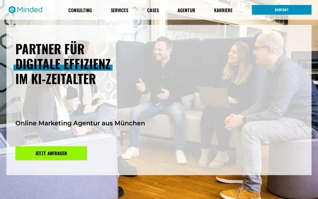 Startseite von eMinded GmbH