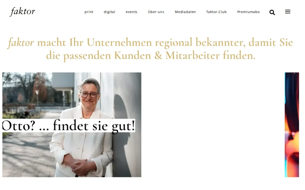 Startseite von faktor – Das Magazin für Südniedersachsen
