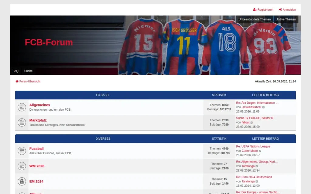 Startseite von FCB-Forum