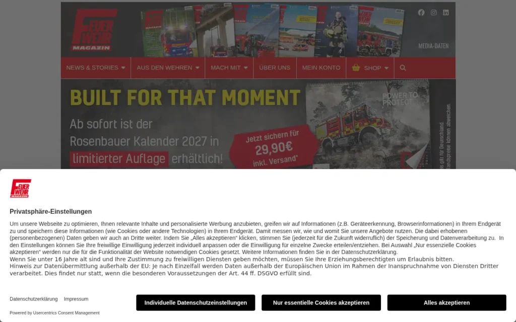 Startseite von Feuerwehr-Magazin