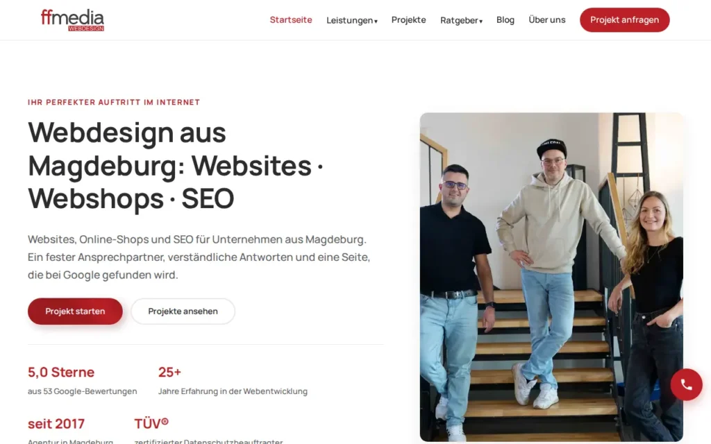 Startseite von FFMEDIA