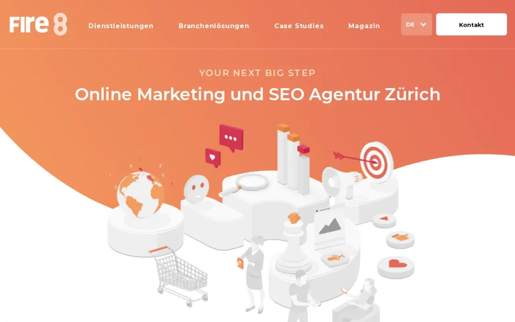 Startseite von FIRE8 (FIREGROUP GmbH)