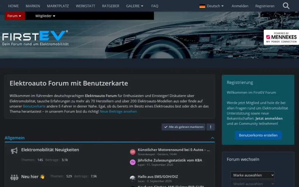 Startseite von FirstEV Elektroauto Forum