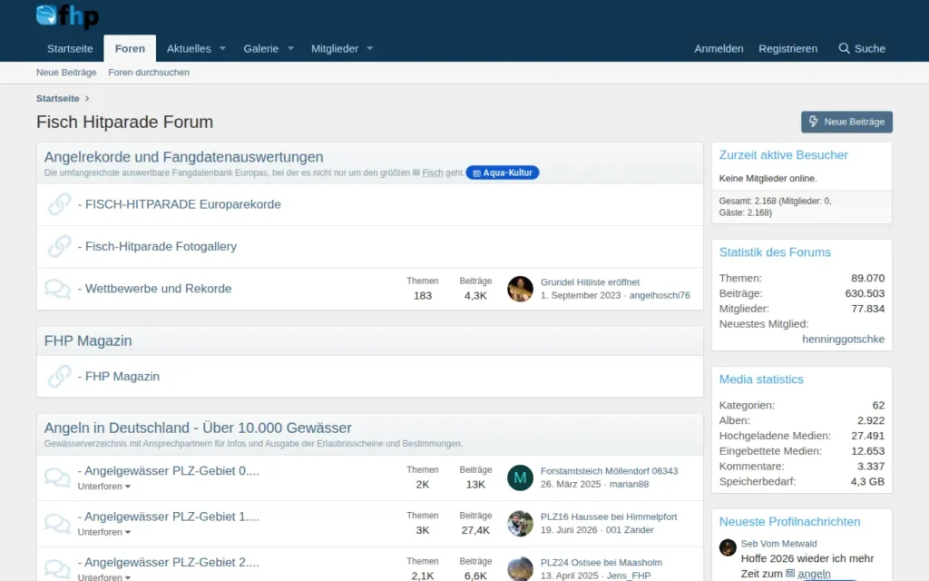 Startseite von Fisch-Hitparade Forum