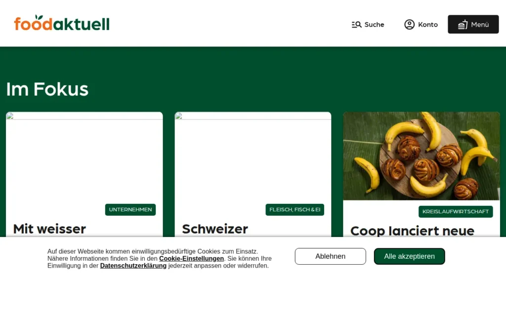 Startseite von foodaktuell
