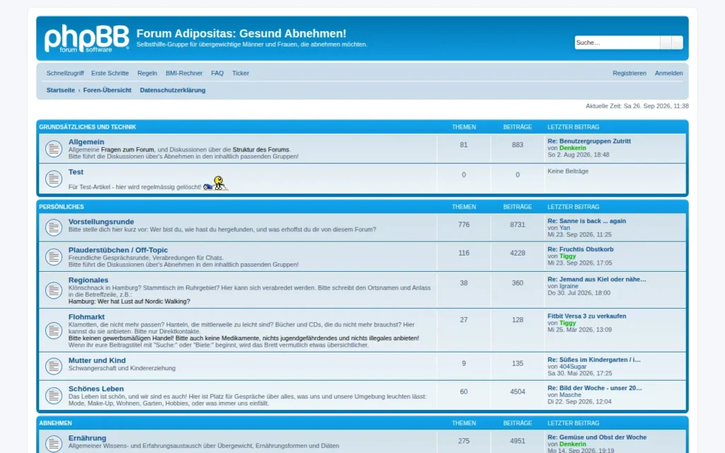 Startseite von Forum Adipositas