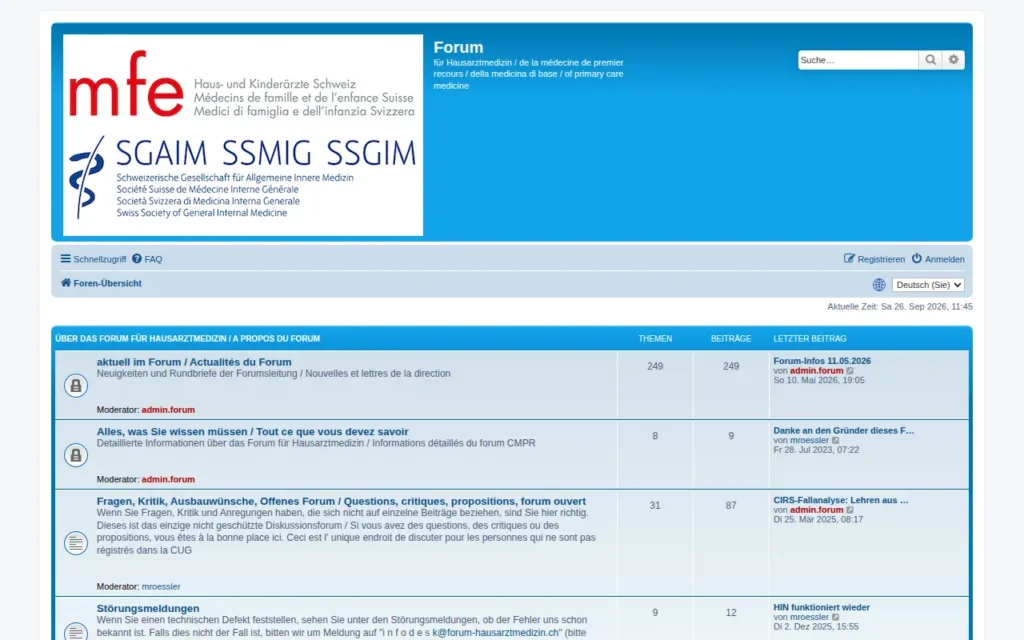 Startseite von Forum für Hausarztmedizin