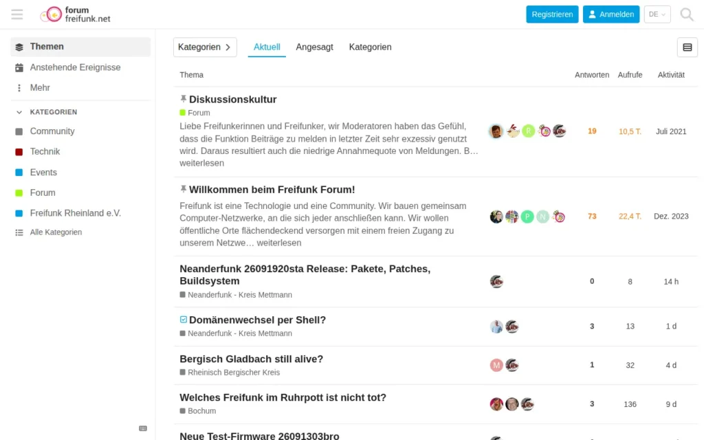 Startseite von Freifunk Forum