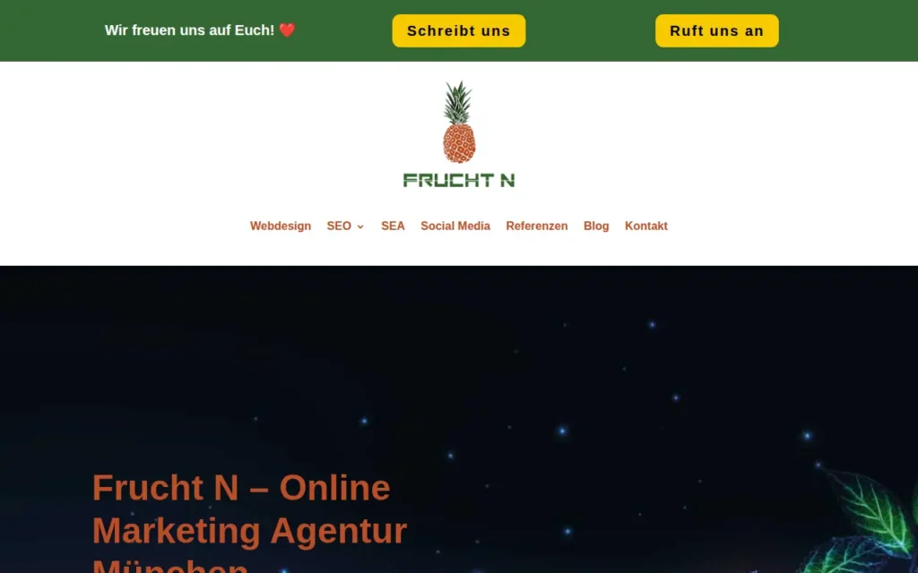 Startseite von Frucht N