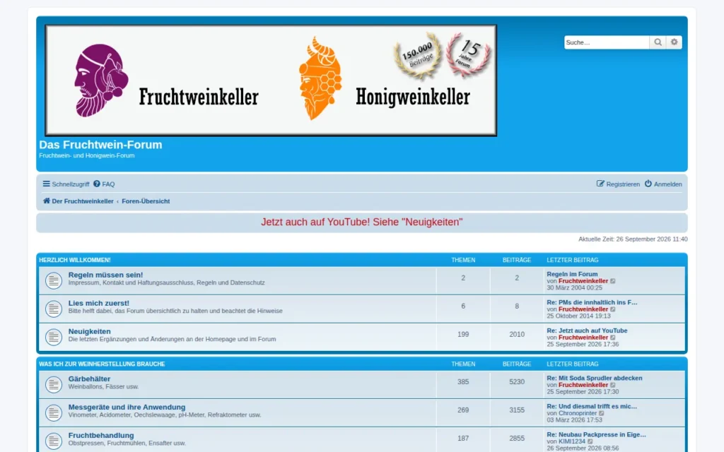 Startseite von Das Fruchtwein-Forum