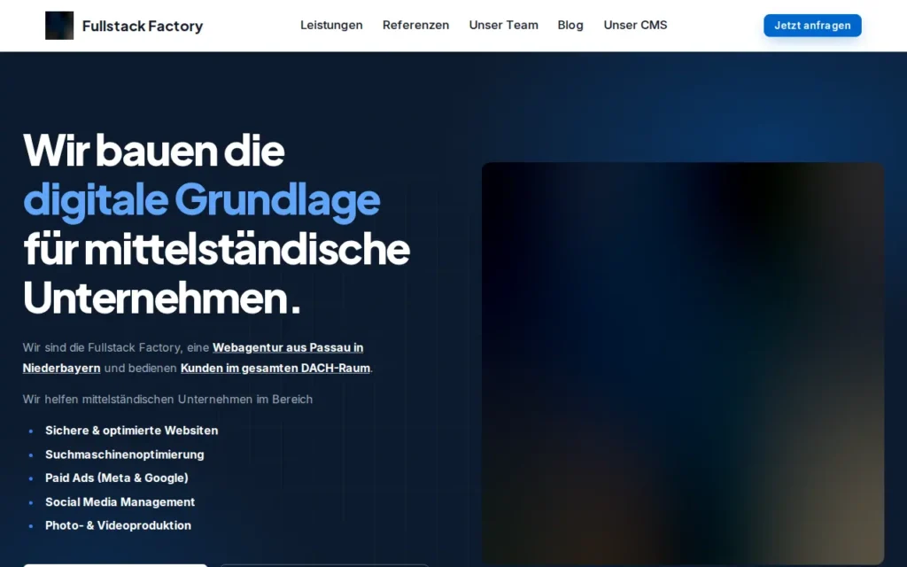Startseite von Fullstack Factory UG (haftungsbeschränkt)