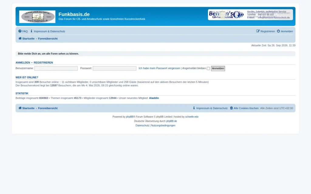 Startseite von Funkbasis.de