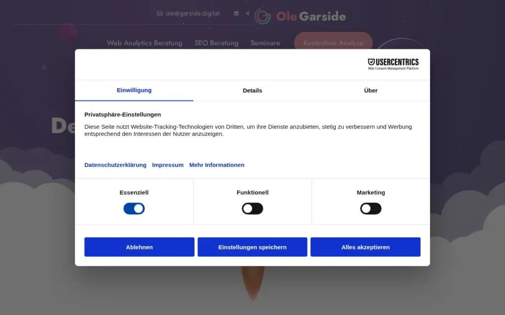 Startseite von Garside Digital