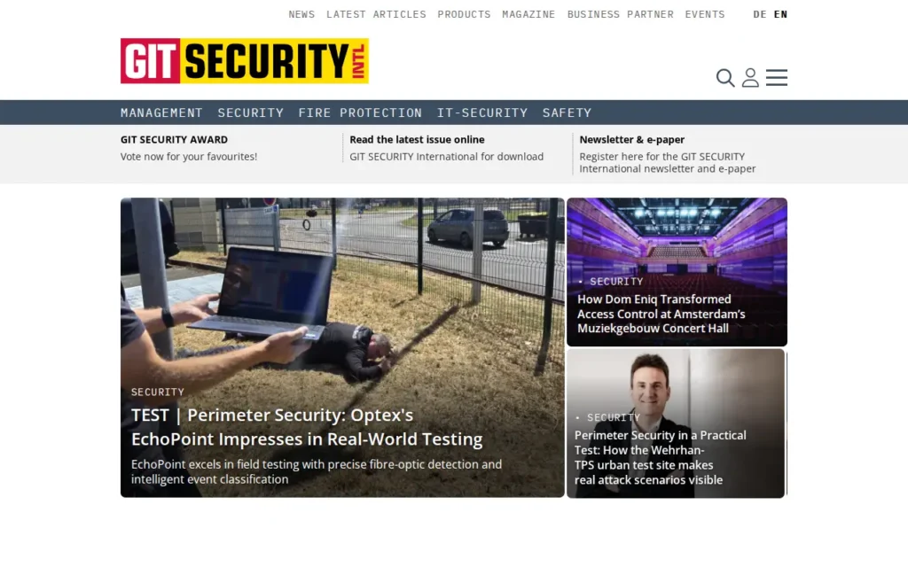 Startseite von GIT SICHERHEIT
