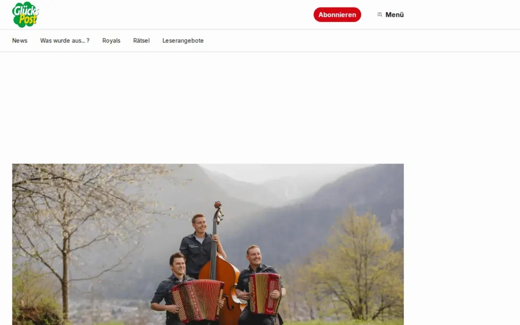 Startseite von GlücksPost