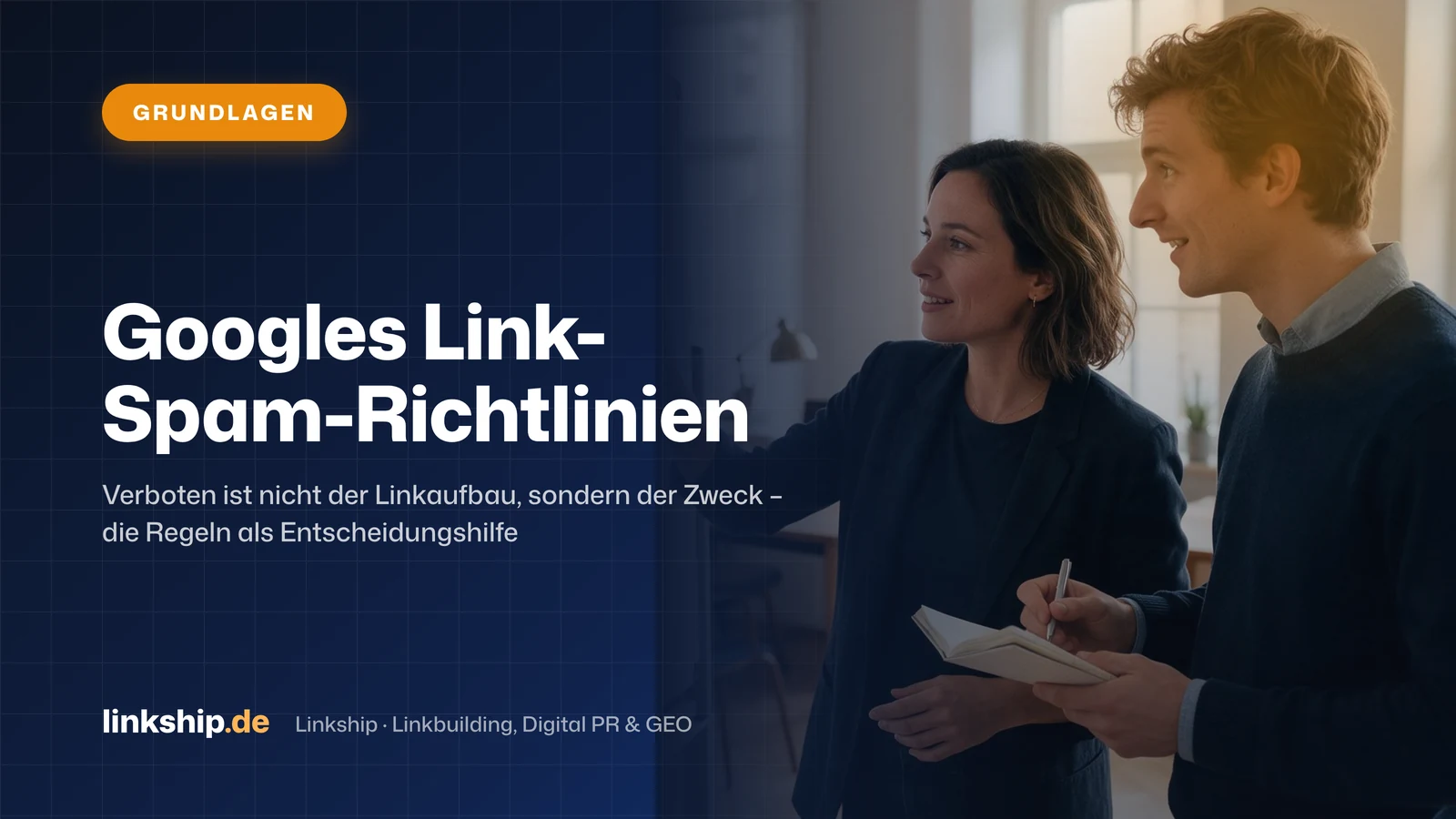 Titelkarte: Googles Link-Spam-Richtlinien – Grundlagen, Linkship