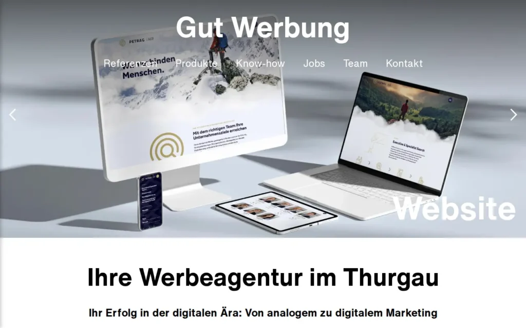 Startseite von Gut Werbung
