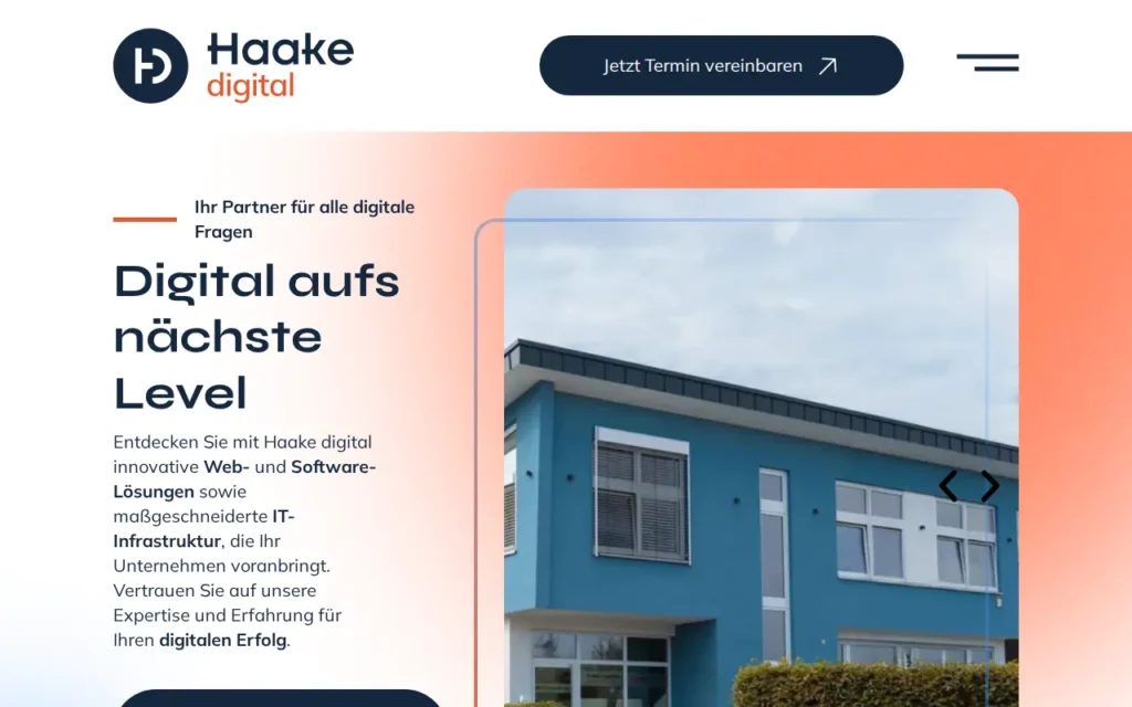 Startseite von Haake digital GmbH