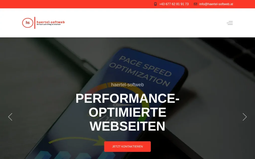 Startseite von haertel-softweb