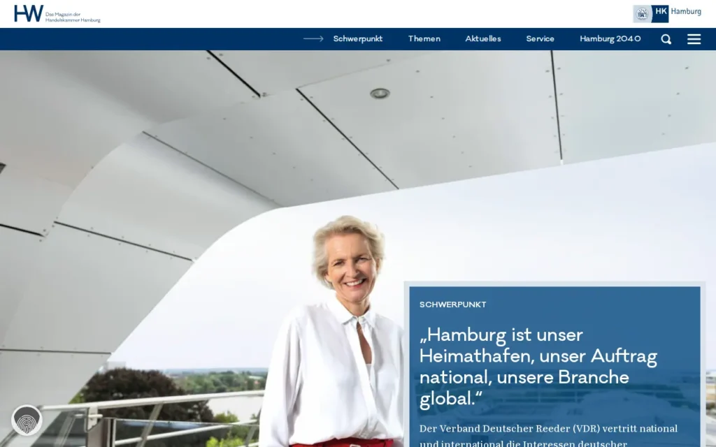 Startseite von Hamburger Wirtschaft