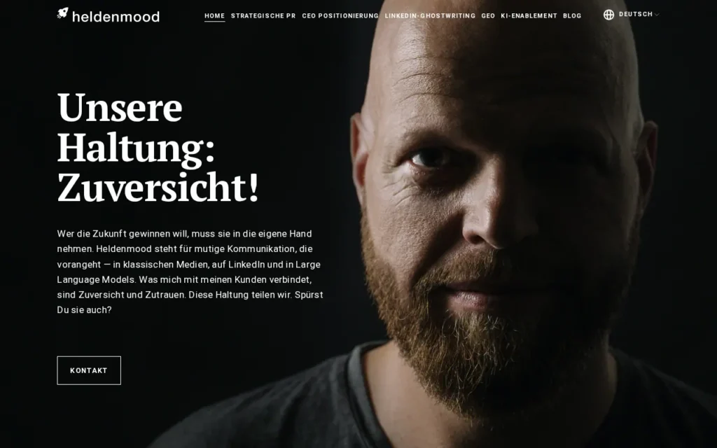 Startseite von Heldenmood