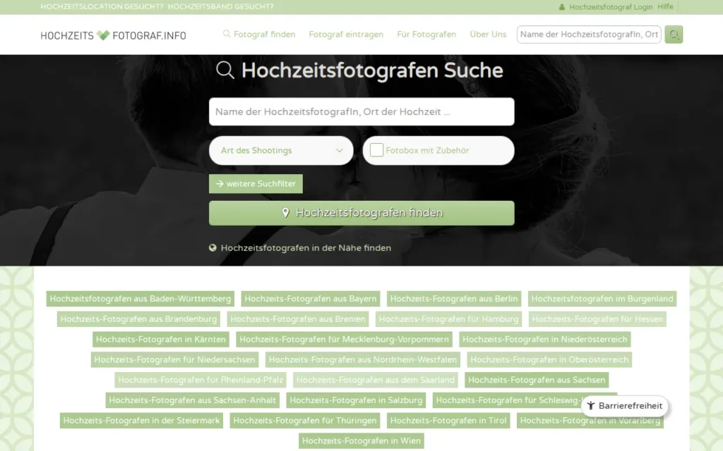 Startseite von hochzeits-fotograf.info
