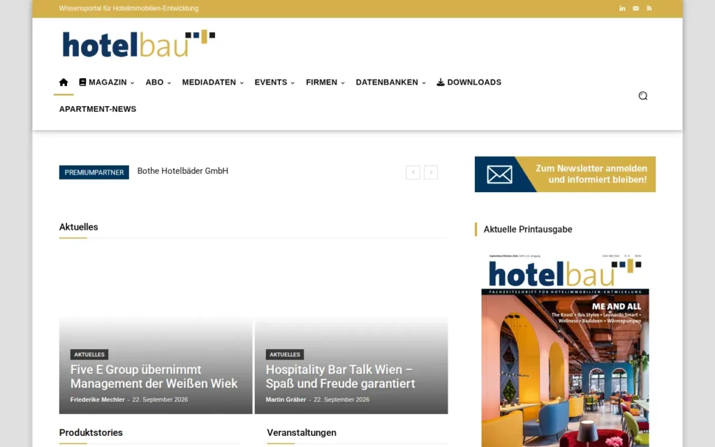 Startseite von hotelbau