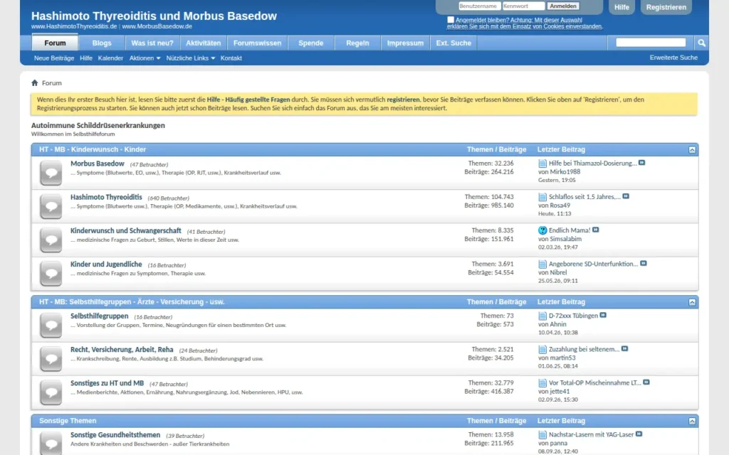 Startseite von Forum Autoimmune Schilddrüsenerkrankungen (ht-mb.de)