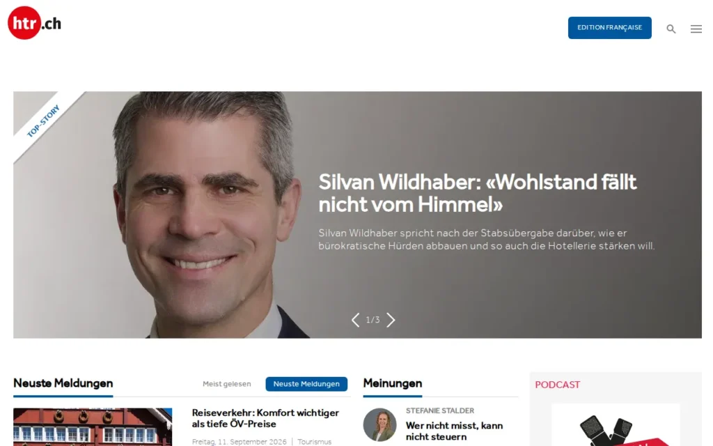 Startseite von htr hotelrevue