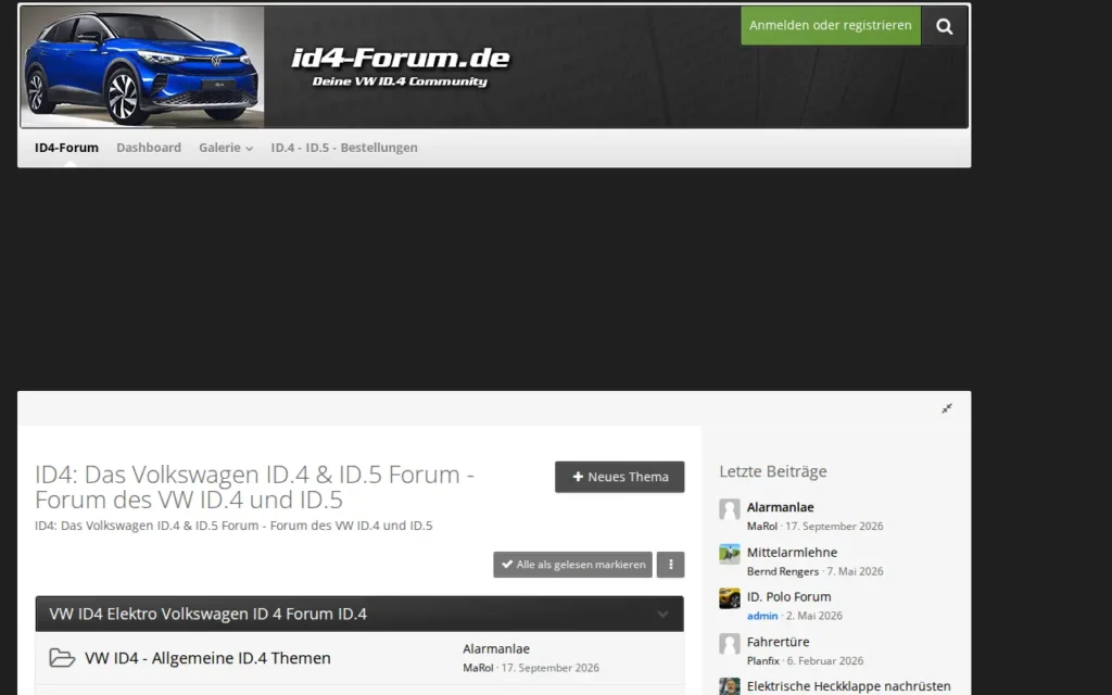 Startseite von VW ID.4 & ID.5 Forum