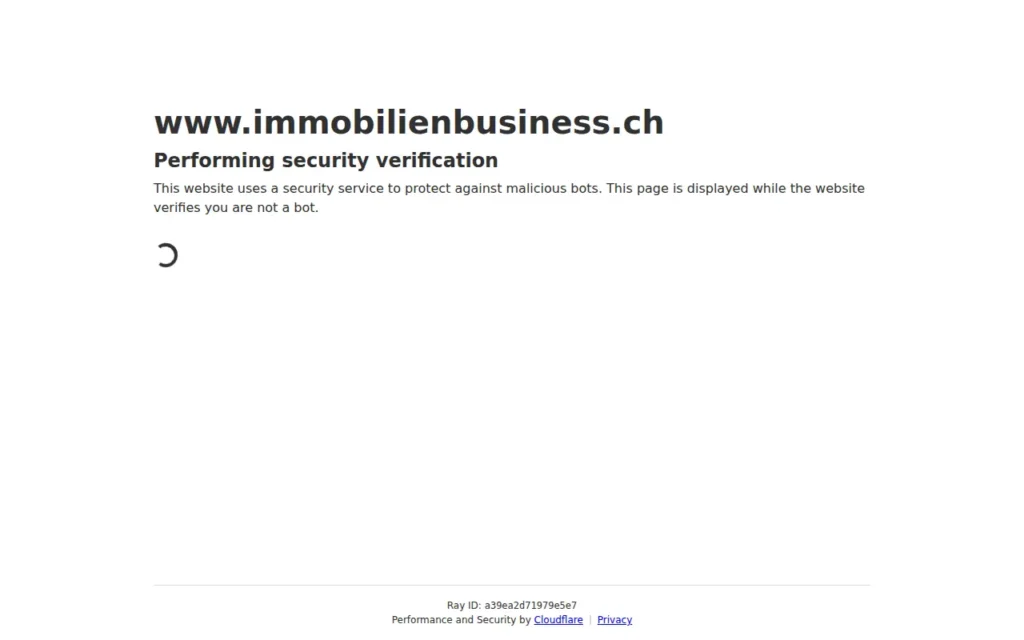 Startseite von Immobilien Business