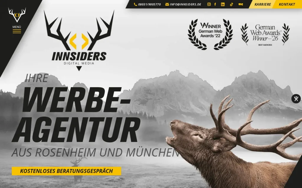 Startseite von Innsiders Media GmbH