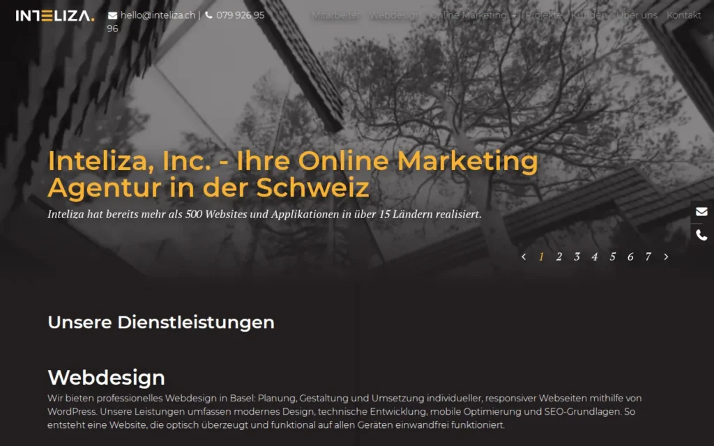 Startseite von Inteliza GmbH