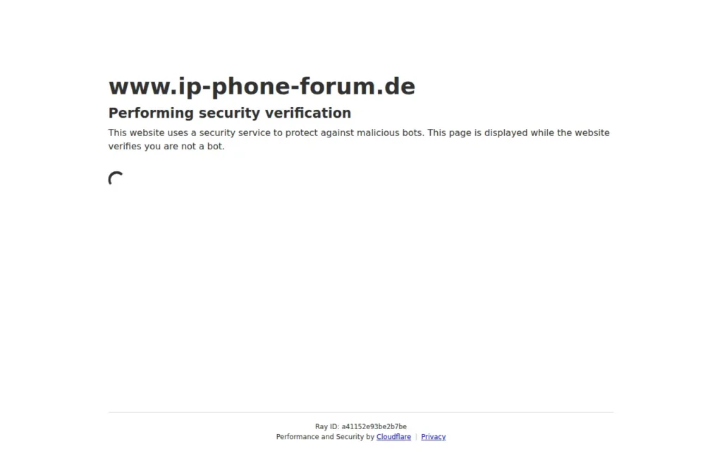 Startseite von IP-Phone-Forum (IPPF)