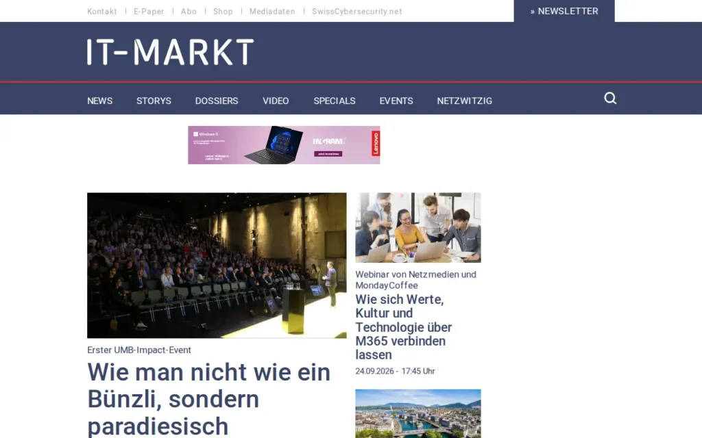 Startseite von IT-Markt