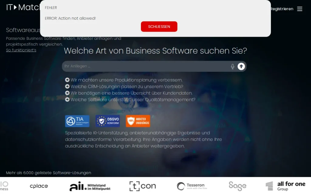 Startseite von IT-Matchmaker
