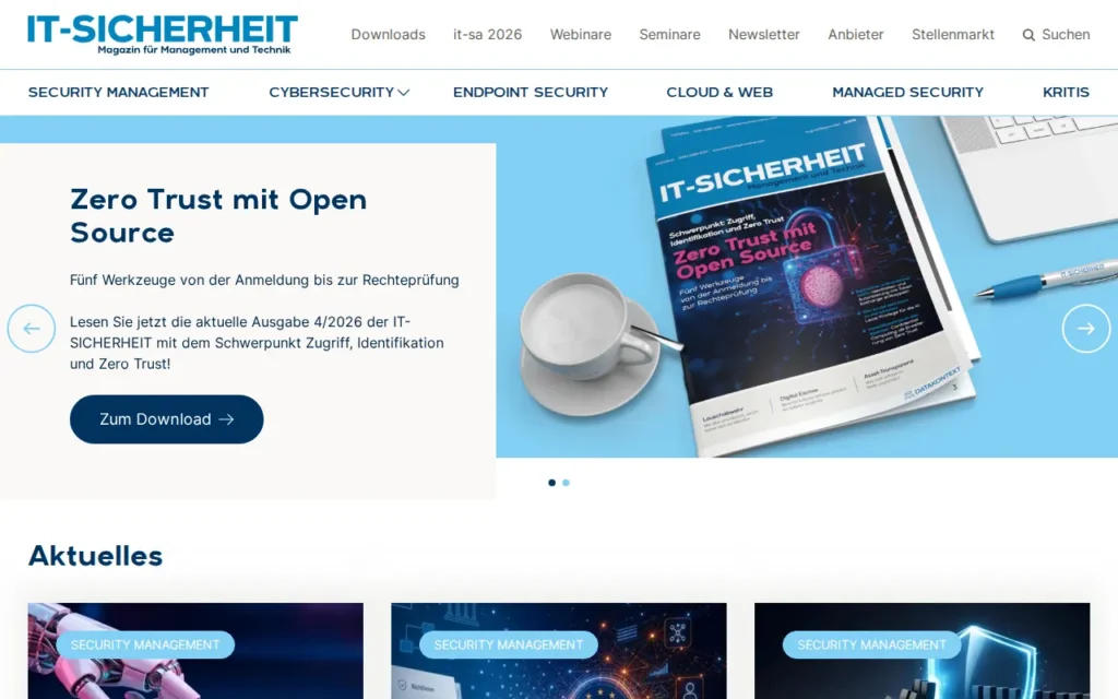Startseite von IT-SICHERHEIT
