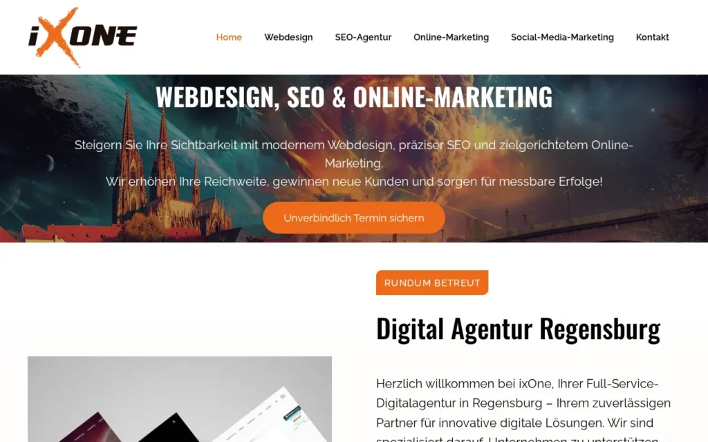 Startseite von ixOne