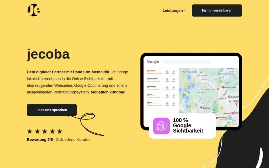 Startseite von jecoba – Digital Marketing