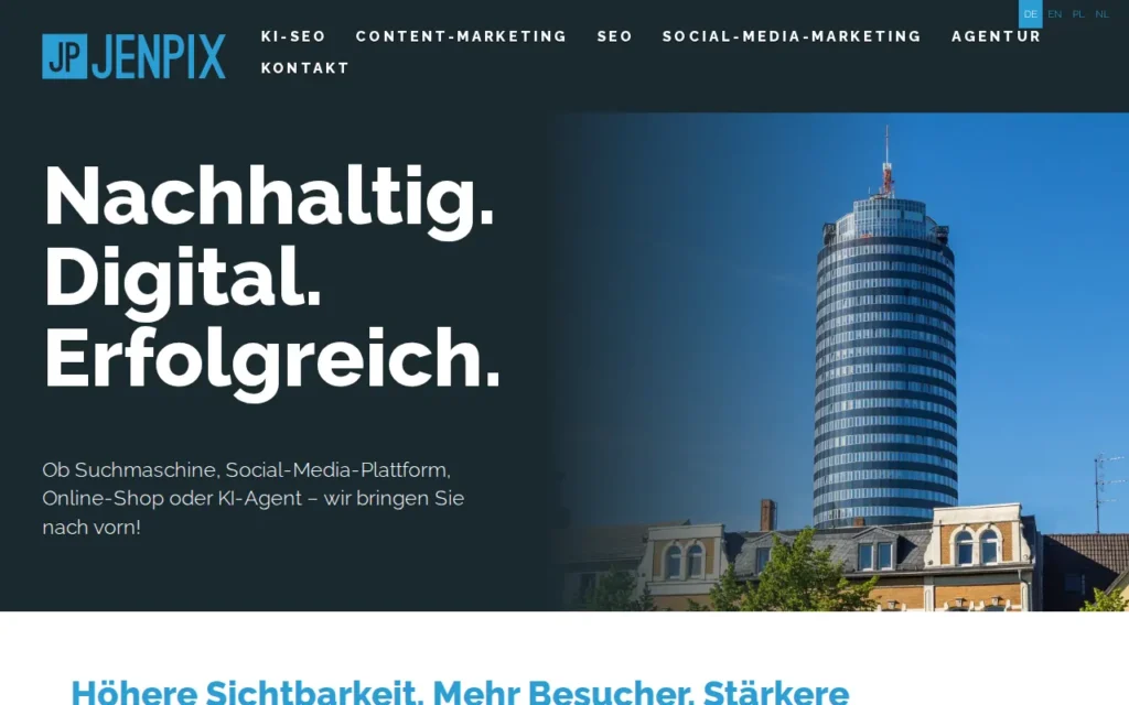 Startseite von Jenpix GmbH