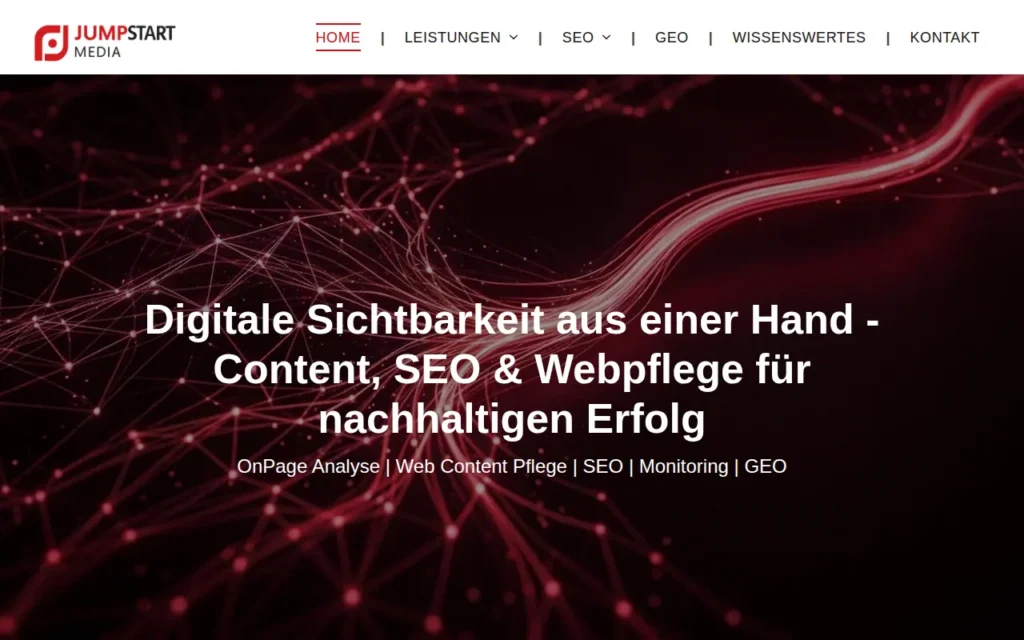 Startseite von JumpStart Media