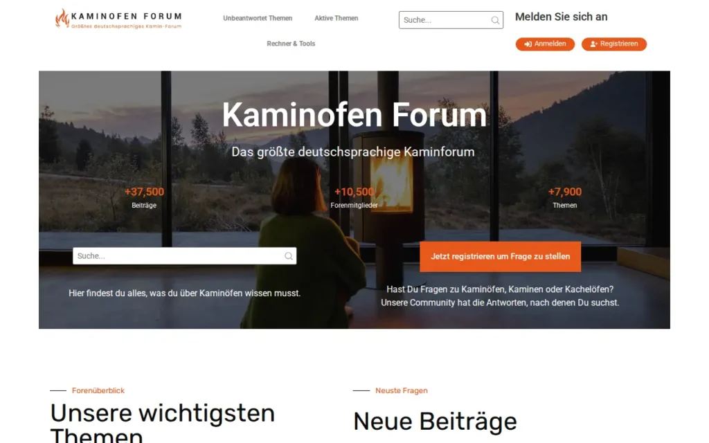 Startseite von Kaminofen-Forum