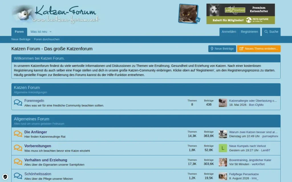 Startseite von Katzen-Forum.net