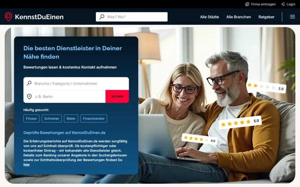 Startseite von KennstDuEinen.de