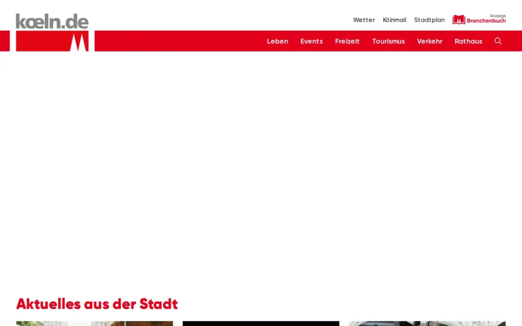 Startseite von koeln.de