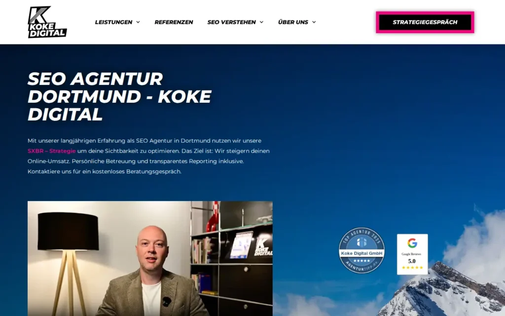 Startseite von Koke Digital GmbH