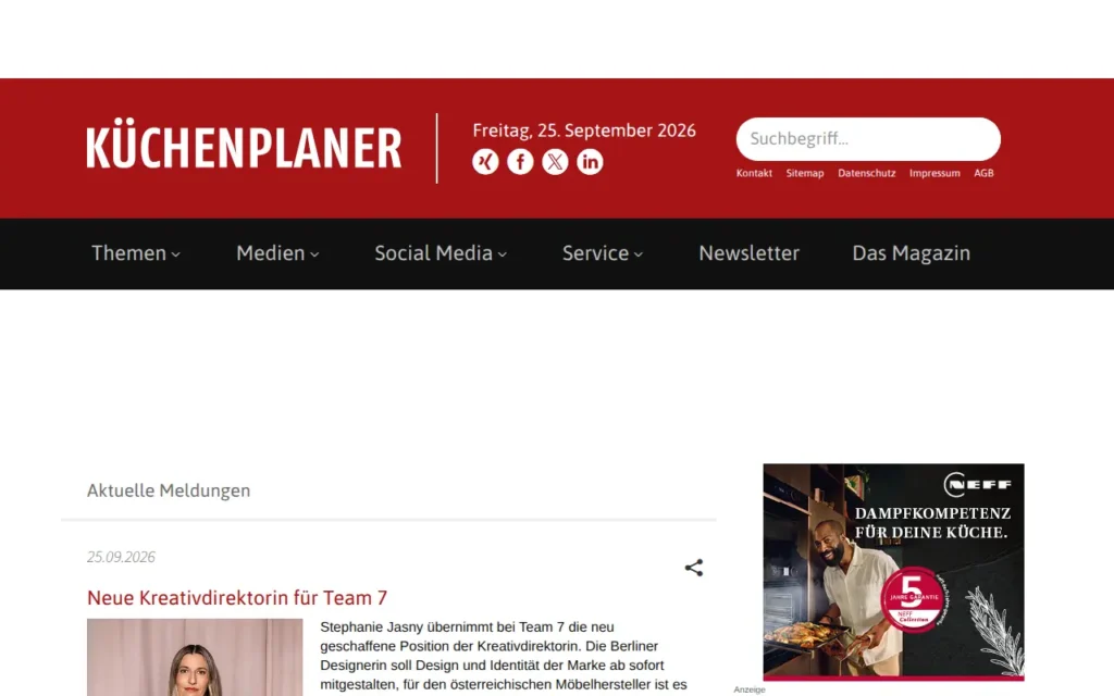 Startseite von KÜCHENPLANER